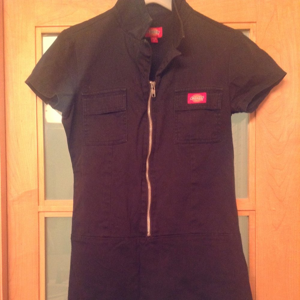 Dickies Black Zip Up Dress Zipper